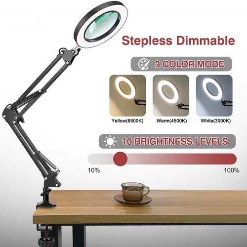 Desktop magnifying glass with - desktop,