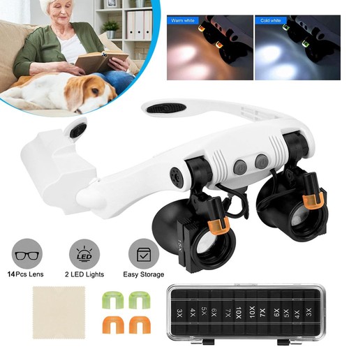 Led lighted 25x magnifier - led,