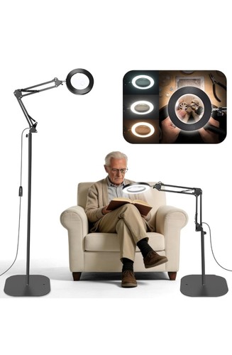 Magnifying glass with light - glass,