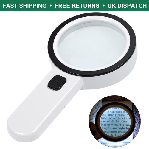 Bright handheld magnifier with - handheld,