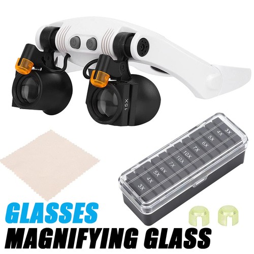 25x led headband magnifier - 3x-25x,