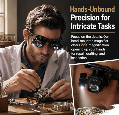 Precision led magnifier for - magnifier,