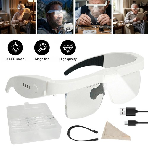 400 headband magnifier hands - 400%,