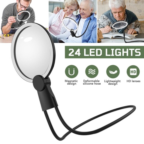 Reading magnifier with - reading, light