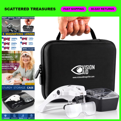 Hands free led magnifying - led,