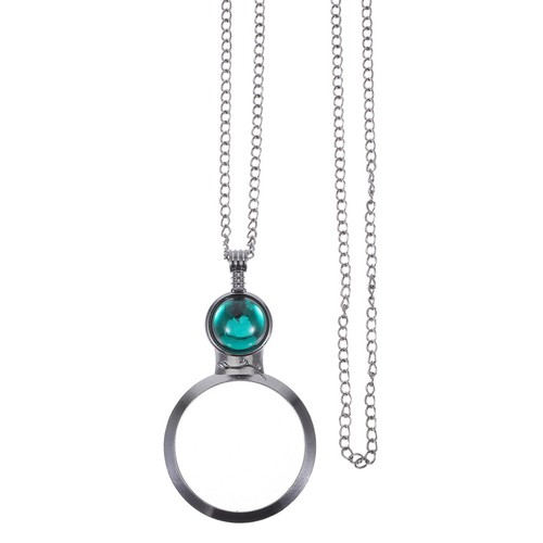 Magnifying lens necklace - lens,
