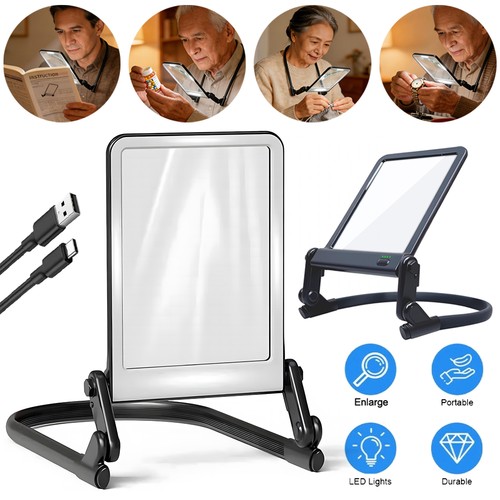 Hands free magnifying - magnifying, glass