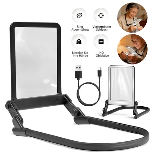 Hands free book - magnifier, with