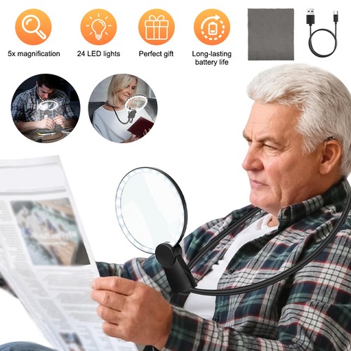 Magnifying glass led lights - glass,