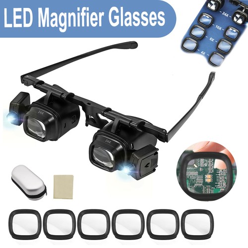 Head mounted led magnifying - head-mounted,