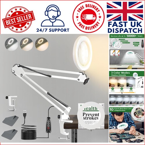 10x led magnifying glass with - 10x,