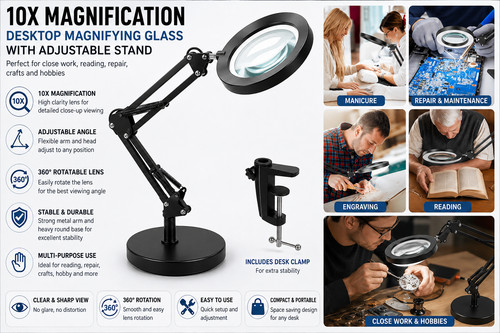 10x magnifying glass - 10x,