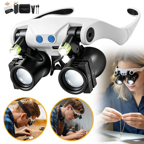 Led head magnifier glasses - head, 14
